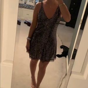 Gold Slip Free people dress